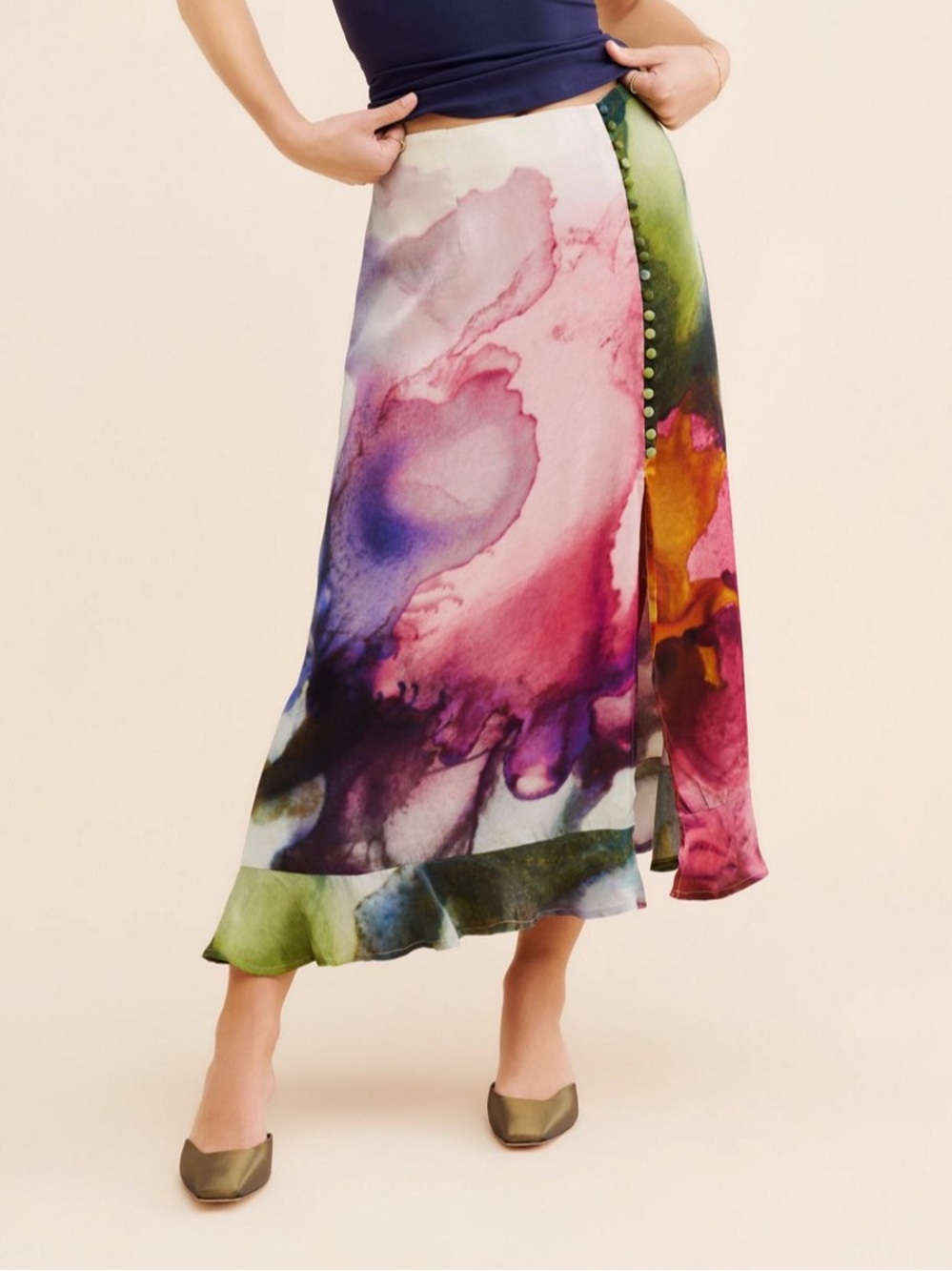 Anthropologie Conditions Apply Clania Maxi Skirt